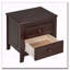 Ensemble de chambre à coucher 3 pièces, grand lit plateforme en bois et deux tables de chevet - Noyer foncé-1344234537-1344234534