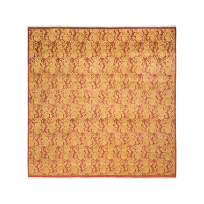 One-of-a-Kind 8'2" X 8'3" New Age Wool Area Rug in