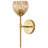 Acree Iron Armed Wall Sconce With Tulip Glass Lampshade -307357390