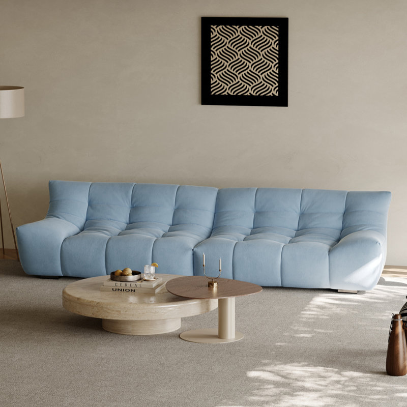 Canapé moderne et simple bleu