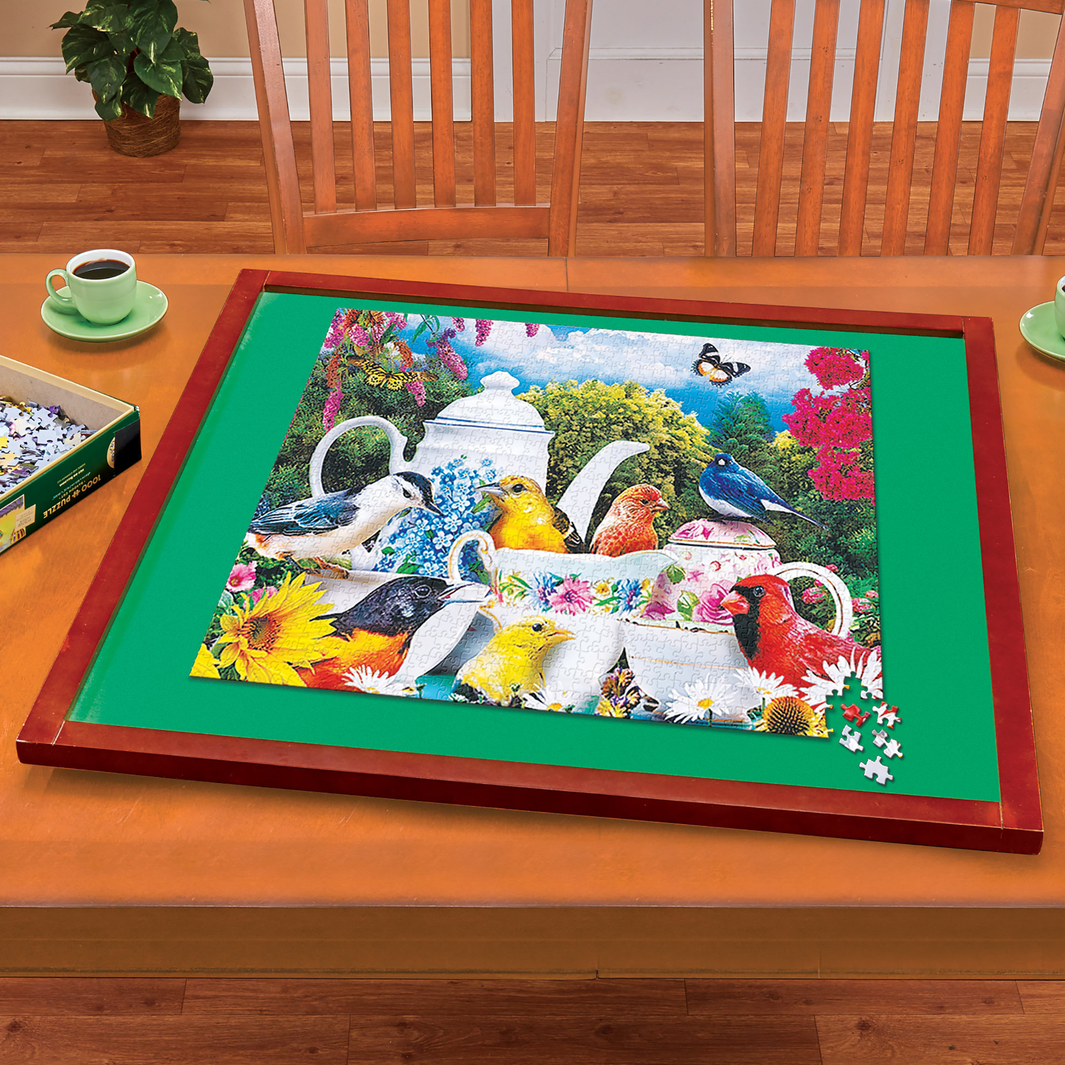 Bits and Pieces - Puzzle Expert Tabletop Easel - Non-Slip Felt Work Surface  Puzzle Table Accessory to Put Together Your Jigsaws