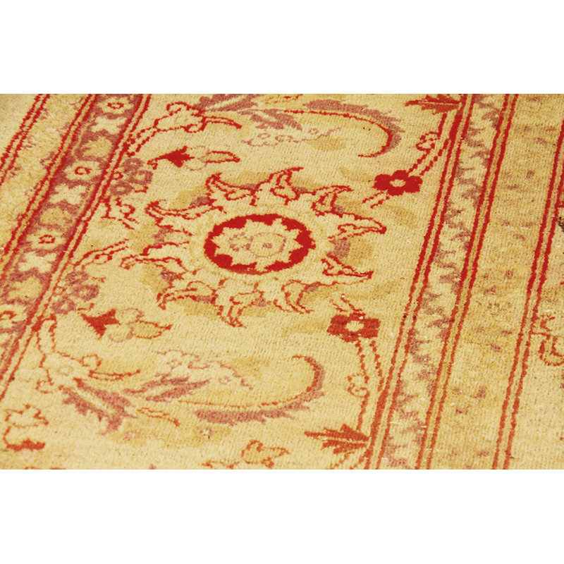 Tapis beige noué à la main Amritsar