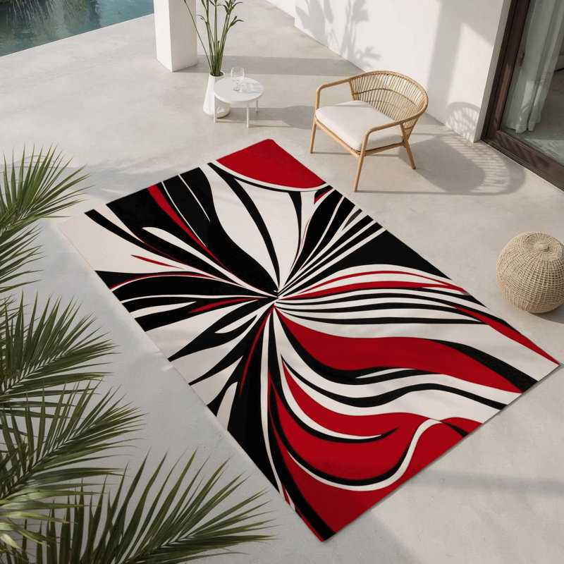 Tapis intérieur et extérieur Lunar Vortex, Rectangle 4pi x 6 pi