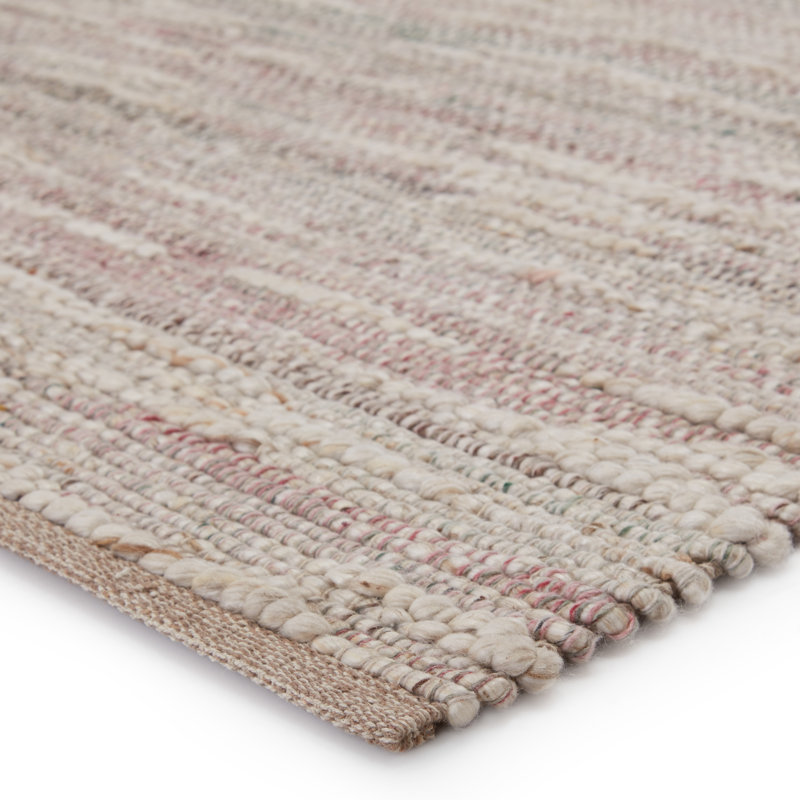 Tapis rose tissé à la main Anetta, Rectangle de 5 pi x 8 pi