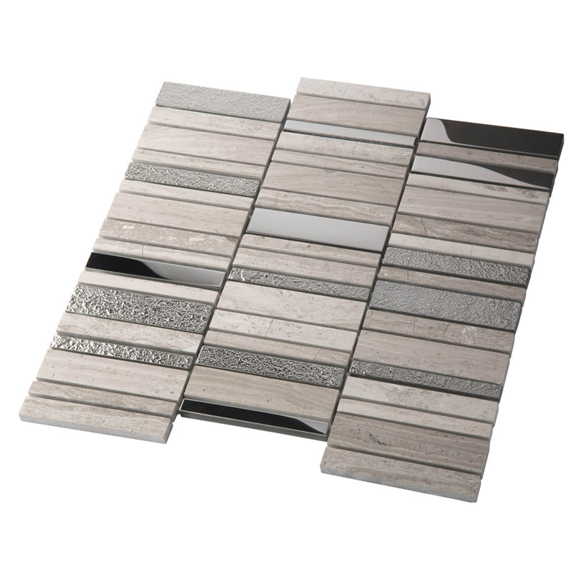 4" x 1" Glass Mosaic Wall & Floor Tile