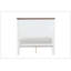 Lit double moderne en bois de pin de style campagnard moderne avec panneaux encastrés pour un décor de chambre à coucher élégant