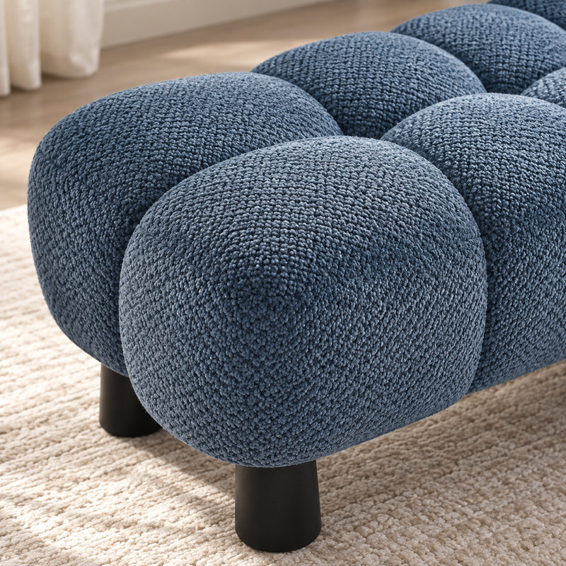 Repose-pieds de 62,53 po avec cadre en bois hybride Blue Boucle