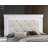 White Faux Leather Tufted Headboard 1Pc Eastern King Size Bed W LED Bedroom Furniture White Unique Texture FB Solid Wood