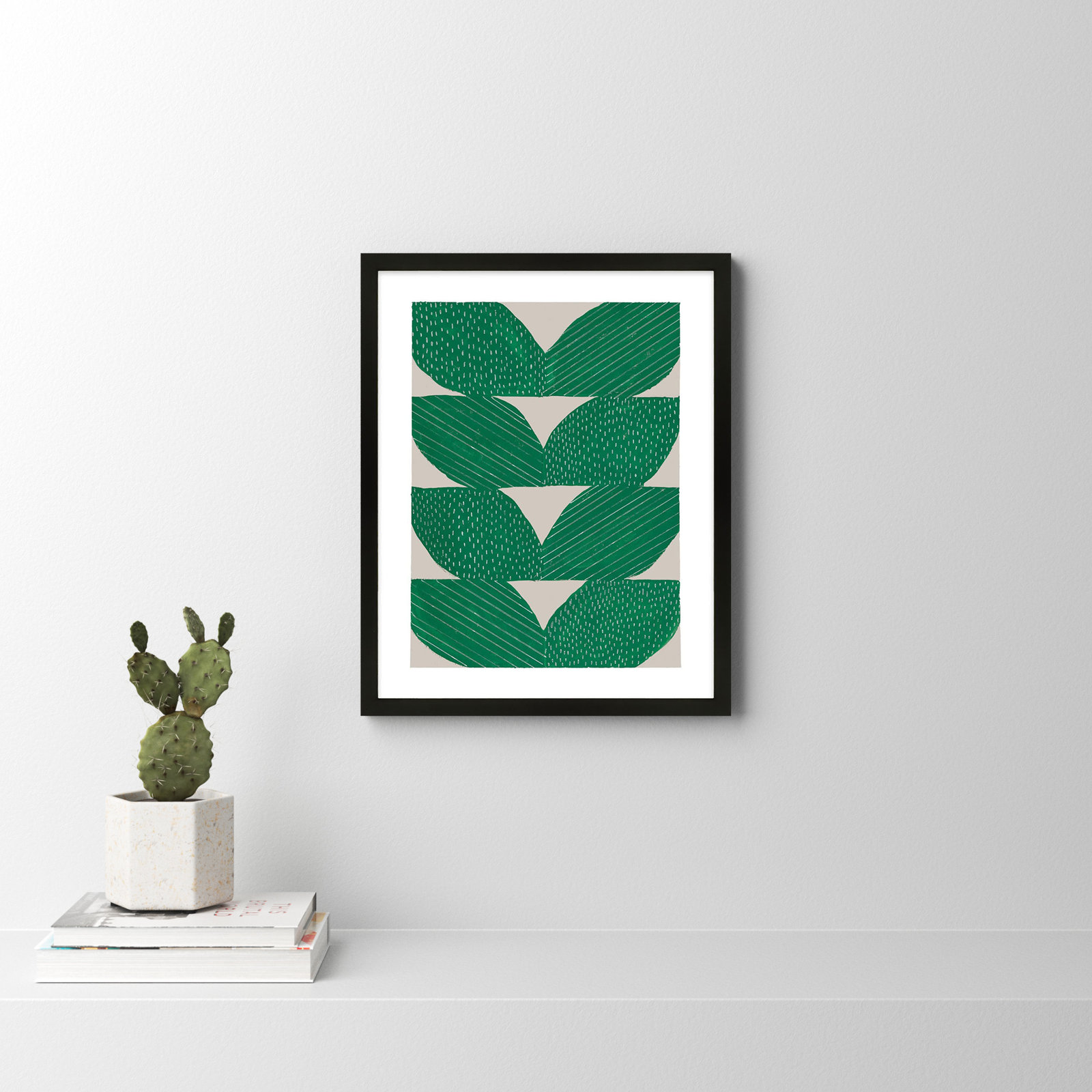 Chevron by Andrea Stokes, Black, 25" H x 20" W x 1.25" D