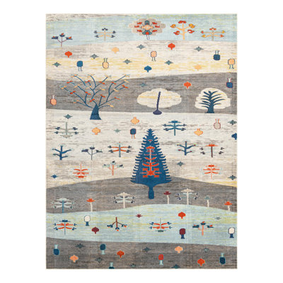 Washable Floral Indoor Rug