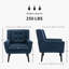 Ensemble de 2 fauteuils capitonnés rembourrés à dossier large-1460378977