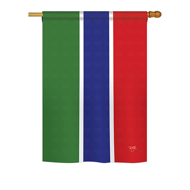 Drapeau de maison / jardin en polyester à 2 côtés, H 40 po x l 28 po