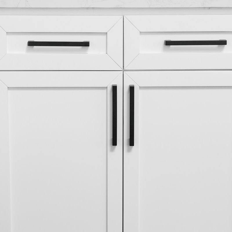 Cascade Bar Pulls (Set Of 2), 6", Matte Black