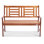Banc d'extérieur en bois VEVOR 48 pouces
