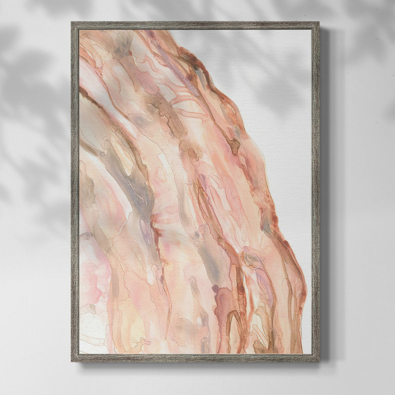 Rose Quartz I Framed Print - Solid Wood