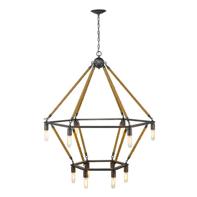 Bloomington 12 - Light Dimmable Geometric Chandelier