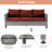Castlegar 5 - Person Patio Conversation Set with Cushions-94988979-94988975