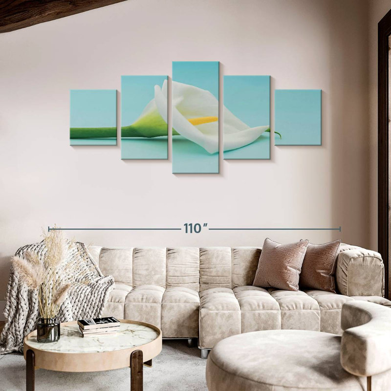 Calla Lily Bloom, 42" H x 92" W