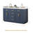 Gavino 60 " W Freestanding Standard 2 Double Vanity Bathroom Vanity With Engineered Stone Top-1133271606-1133271605