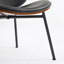 Chaise coquille de style Mid-Century moderne avec dossier confortable et structure stable