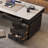 Black Rectangular with 6 drawers desk-109742707