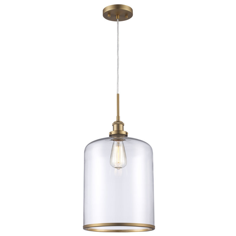 Edremit 1 - Light Single Pendant, Antique Gold, 10.35"