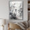 «Asian Art Alpacas Sumi III», reproduction sur toile