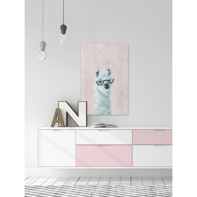 « Posh Llama II » (lama chic), reproduction imprimée sur toile tendue