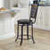 Roni Swivel Upholstered Counter Stool with Metal Frame