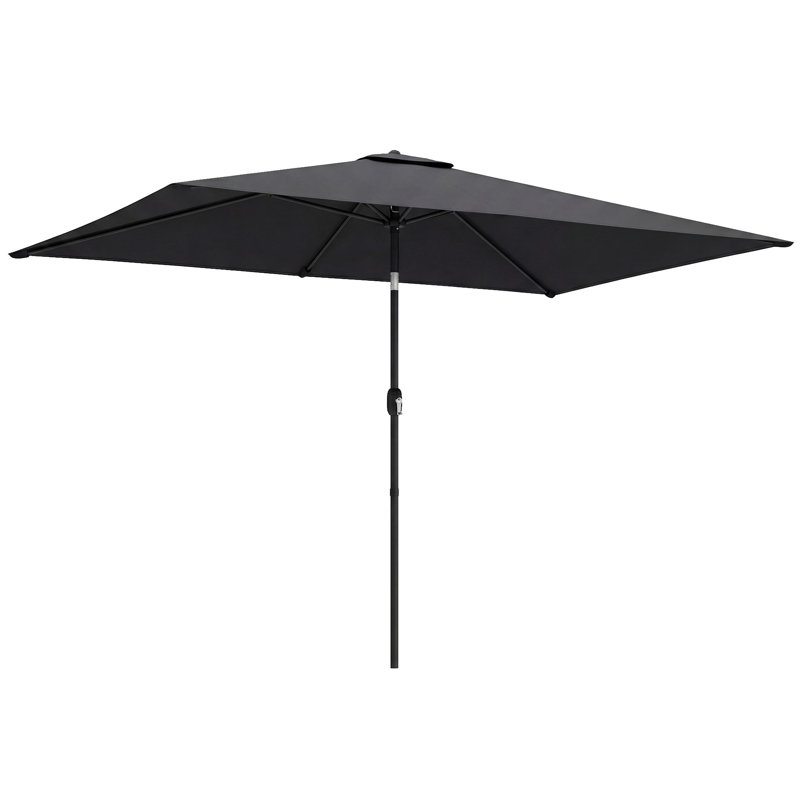 292cm Market Parasol, Black