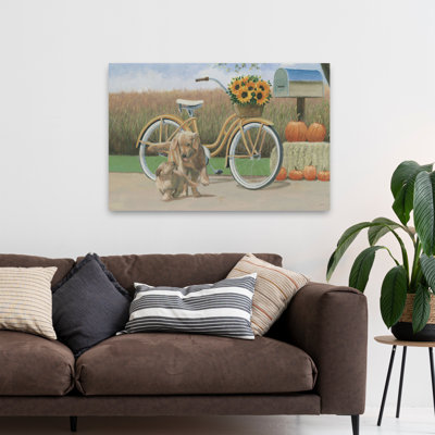 «Fall Bounty I», art d'automne, croiseur de plage, art à bicyclette