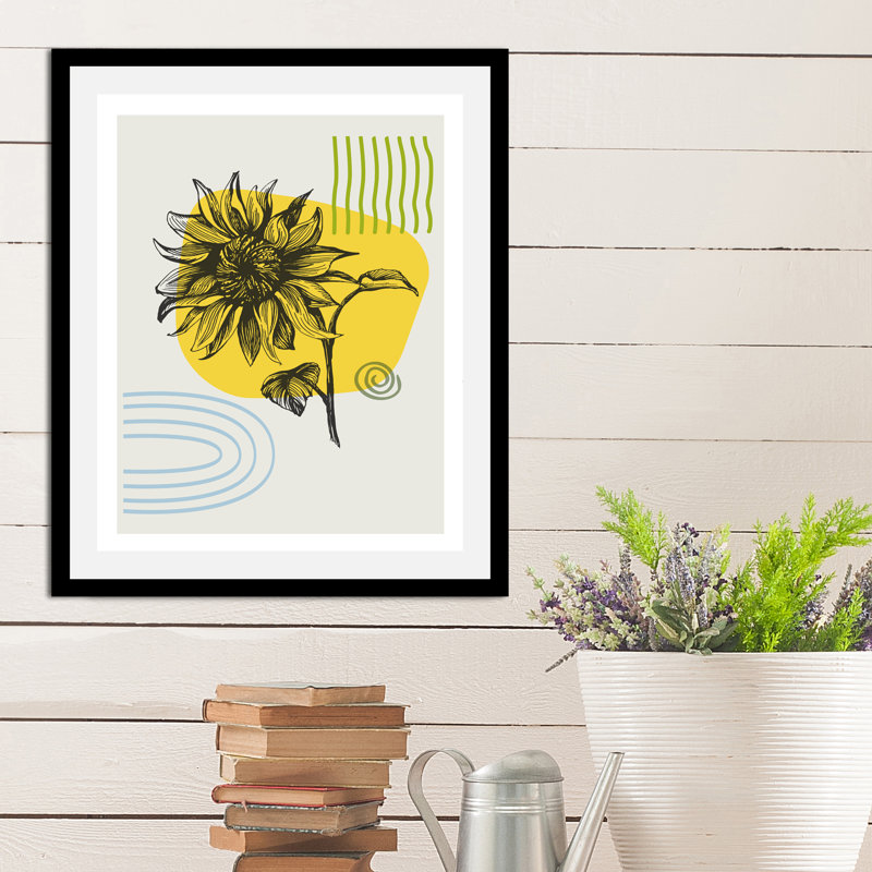Sunflower - Single Picture Frame Print, 70cm H x 50cm W
