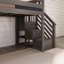 Lit mezzanine simple en bois massif Kincer-1183556947