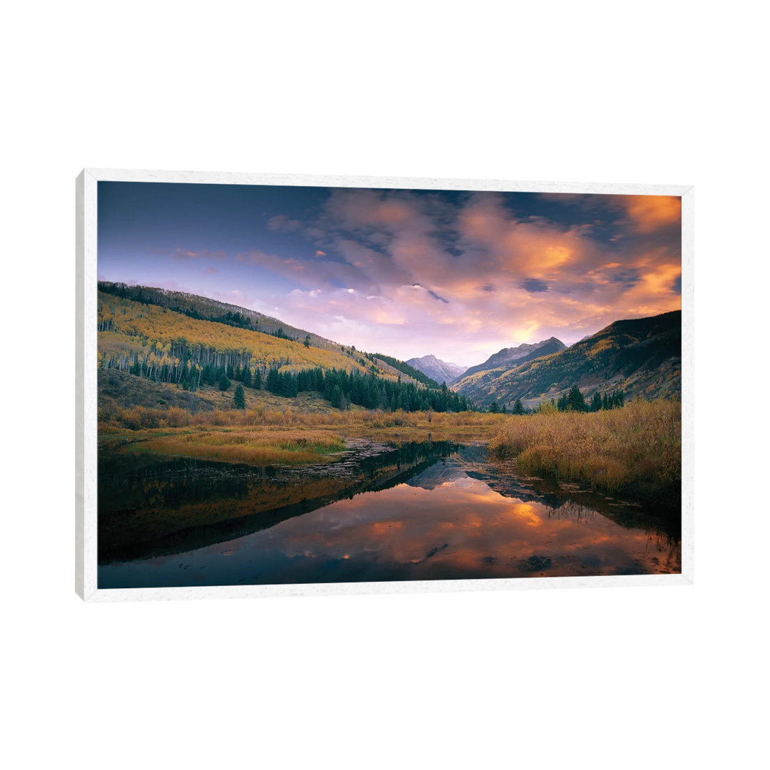 Ragged Peak And Chair Mountain Reflected In Lake, Raggeds Wilderness, Colorado von Tim Fitzharris - Gallery-Wrapped Canv...