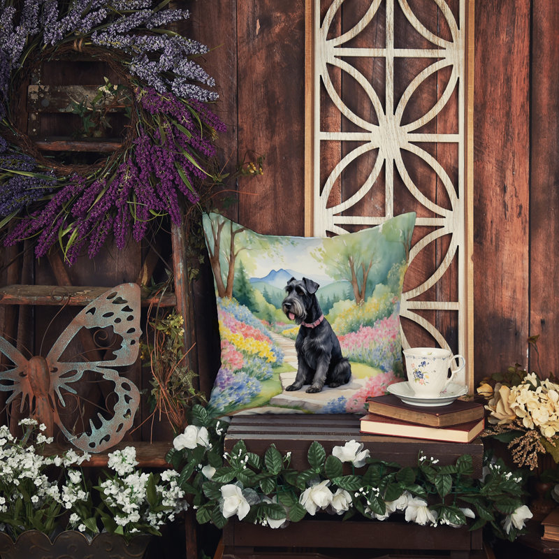 Coussin décoratif intérieur / extérieur Spring Path, H 14 po x l 14 po