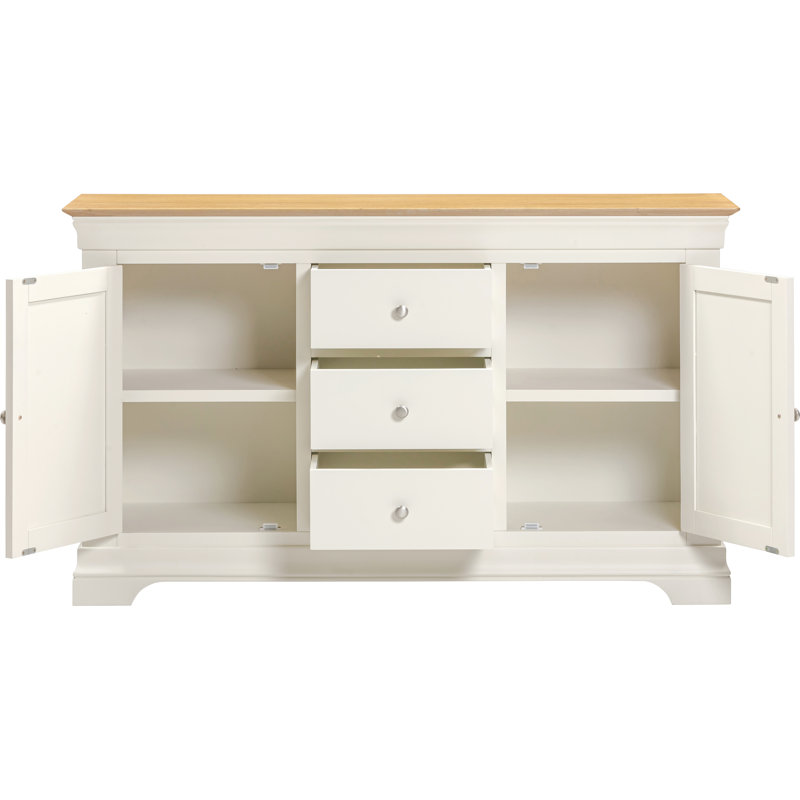 Adaleya 2 Door 3 Drawer Sideboard, Ivory