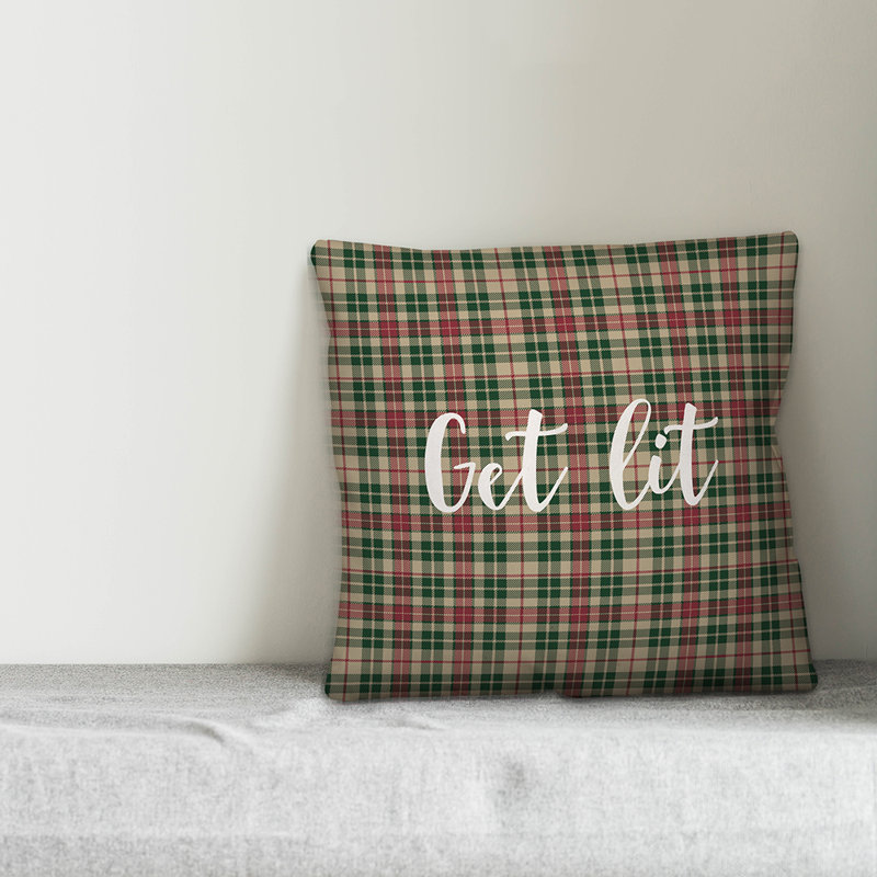 Plaid Throw Pillow, Pillow Cover