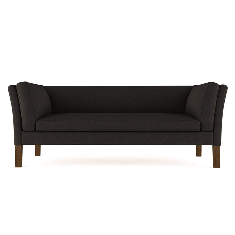 Charlton Sofa, Ebony, Plush Velvet Chocolate