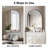 Axia 36''x24'' Metal Arch Wall Mounted Mirror for Bathroom, Living Room, Entryway-1674848727-1674848726