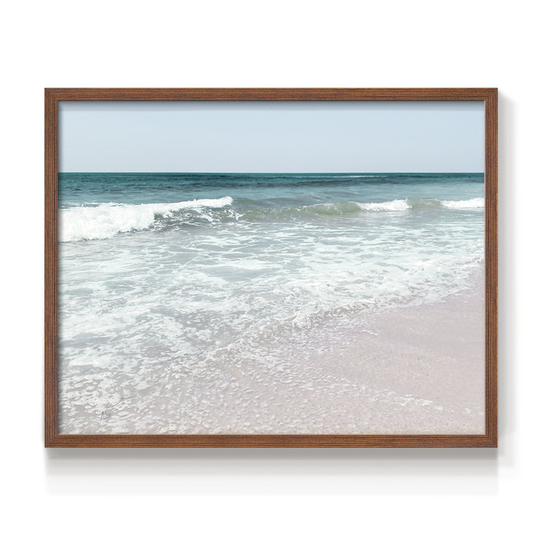 «Shoreline Pleasure», reproduction encadrée, Noyer, H 16 po x l 20 po