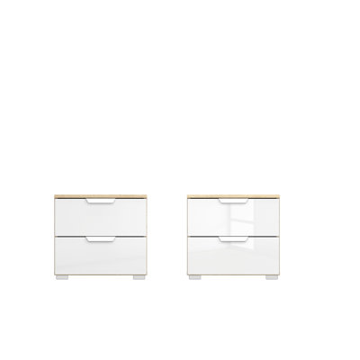 Aditio 2 Drawer Bedside Table