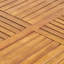Table de salle à manger d'extérieur carrée en bois d'acacia