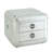Aluminum 2-Drawer End Table