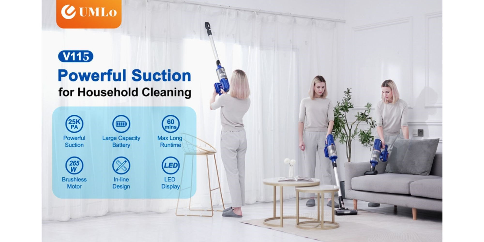 UMlo Cordless Bagless Stick Vacuum & Reviews Wayfair Canada