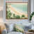 Toile avec cadre flottant brun