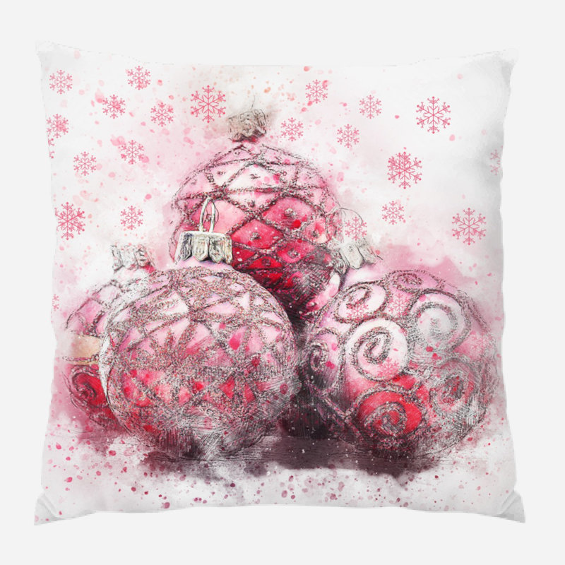 Outdoor Reversible Throw Pillow, Microsuede, Indoor