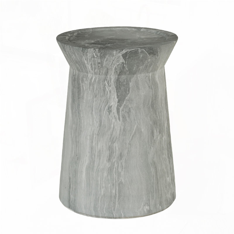 Outdoor Circular Cement Side Table