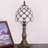 Tiffany Table Lamp 14" Tall Crystal Bead Style Stained Glass Lamp
