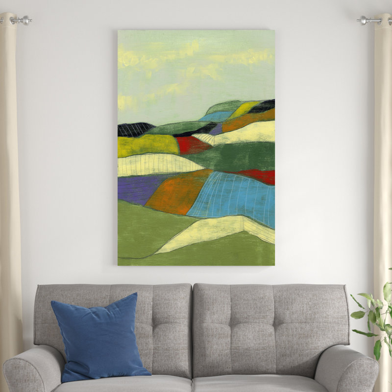 Patchwork Fields II, H 48 po x l 32 po x P 1 po