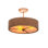 Rustic Lodge 3 - Light Semi Flush Mount